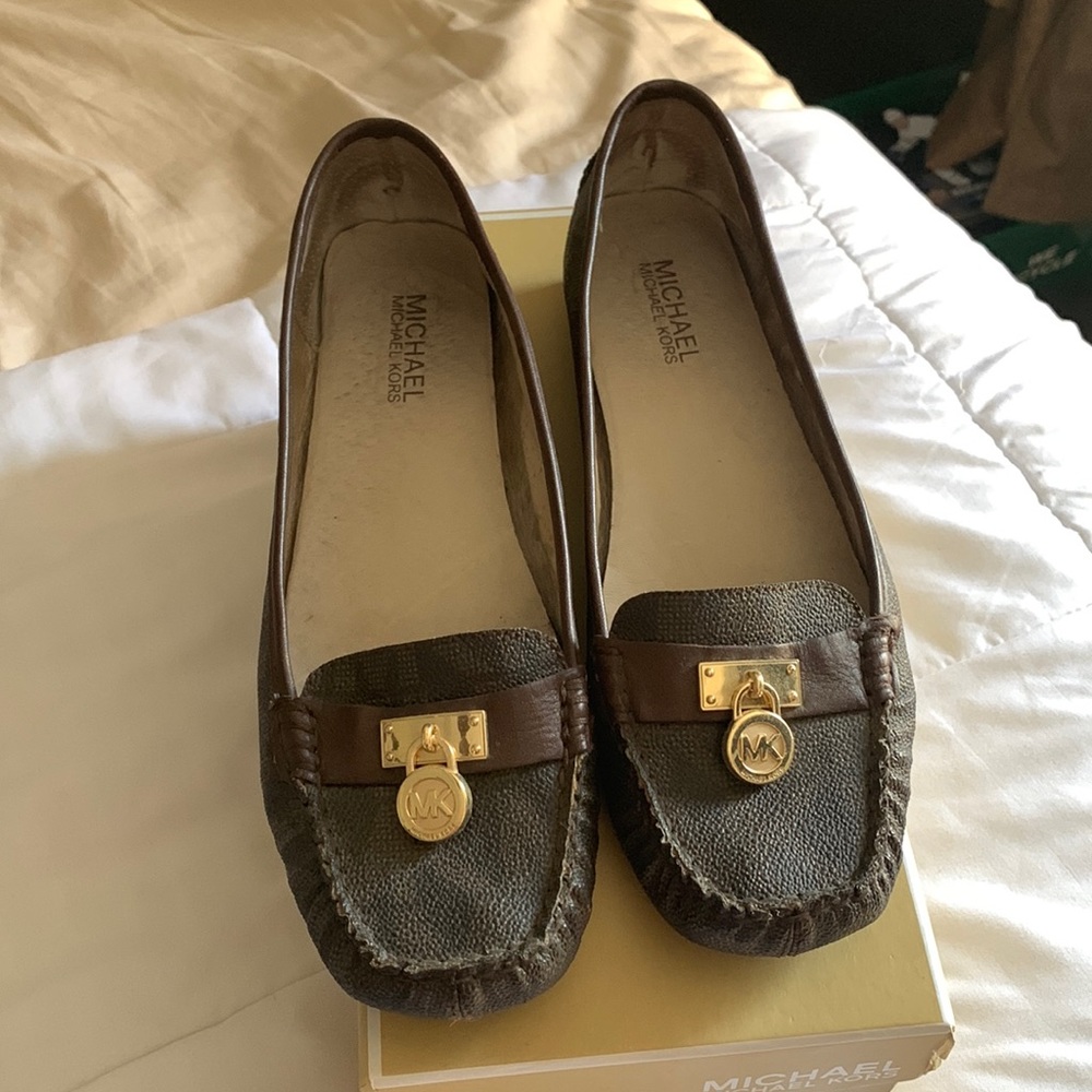 Michael kors leather flats
